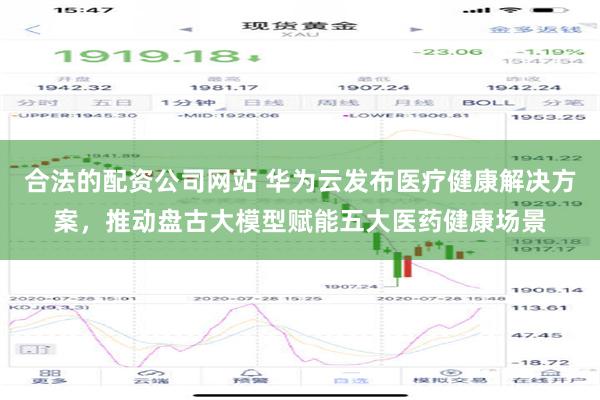 合法的配资公司网站 华为云发布医疗健康解决方案，推动盘古大模型赋能五大医药健康场景